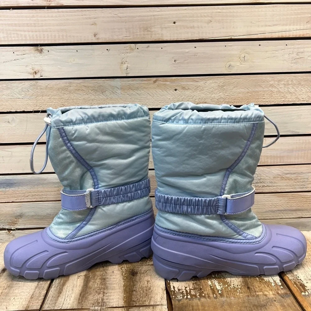 Sorel Blue‎ Purple Disney Frozen Elsa Snow Boots Winter Kids Size 5